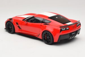 Chevrolet Corvette C7 Grand Sport Rød med Hvide Striber AUTOart 1:18 71274 Komposit — billede 7 af 8