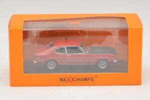 Ford Capri I Rød Med Sort Motorhjelm Maxichamps 1:43 940085801 Metal — billede 4 af 4