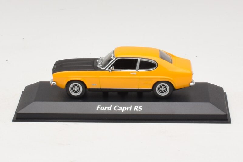 Ford Capri Mk1 RS Gul med Sort Motorhjelm Maxichamps 1:43 940085800 Metal
