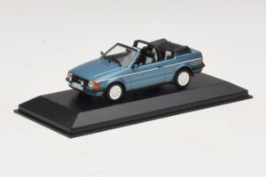 Ford Escort Mk3 Cabriolet Blå Metallic Minichamps 1:43 400085030 Metal — billede 2 af 4
