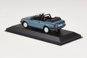 Ford Escort Mk3 Cabriolet Blå Metallic Minichamps 1:43 400085030 Metal — billede 3 af 4