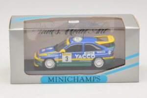 Ford Escort RS #3 Bernardini / Occelli Rally Monte Carlo Winner 1996 Minichamps 1:43 430968203 Metal — billede 4 af 4