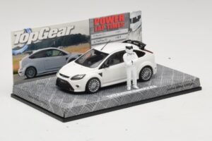 Ford Focus RS Mk2 Top Gear Hvid Med Figur Minichamps 1:43 519438810 Metal — billede 2 af 5