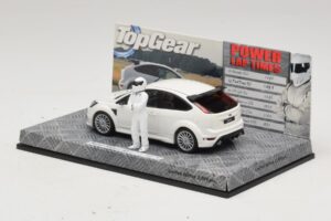 Ford Focus RS Mk2 Top Gear Hvid Med Figur Minichamps 1:43 519438810 Metal — billede 3 af 5