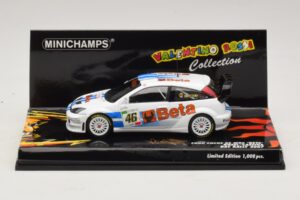 Ford Focus RS WRC #46 V. Rossi / C. Cassina RAC Rally 2007 Beskadiget Æske Minichamps 1:43 400078446-O1 Metal