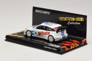 Ford Focus RS WRC #46 V. Rossi / C. Cassina RAC Rally 2007 Beskadiget Æske Minichamps 1:43 400078446-O1 Metal — billede 3 af 5