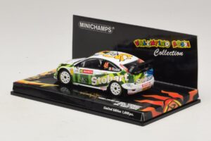 Ford Focus RS WRC #46 V. Rossi / C. Cassina RAC Rally 2008 Minichamps 1:43 400088146 Metal — billede 3 af 5