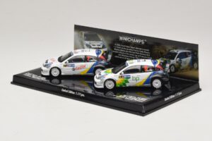 Ford Focus RS WRC Rally Mexico 2004 Set Minichamps 1:43 402048376 Metal — billede 3 af 5