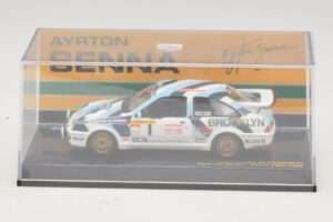 Ford Sierra RS Cosworth #1 A. Senna Rally Test 1986 Minichamps 1:43 540864399 Metal — billede 4 af 4