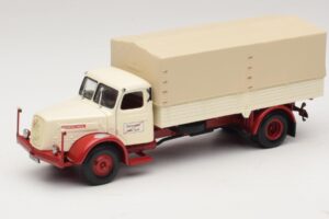 Henschel HS 140 Ladvogn Hvid Rød Minichamps 1:43 439171020 Metal