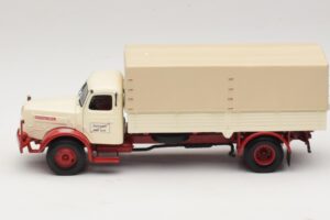 Henschel HS 140 Ladvogn Hvid Rød Minichamps 1:43 439171020 Metal — billede 3 af 6