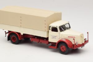 Henschel HS 140 Ladvogn Hvid Rød Minichamps 1:43 439171020 Metal — billede 4 af 6