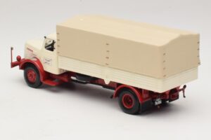 Henschel HS 140 Ladvogn Hvid Rød Minichamps 1:43 439171020 Metal — billede 5 af 6
