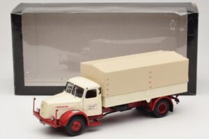 Henschel HS 140 Ladvogn Hvid Rød Minichamps 1:43 439171020 Metal — billede 6 af 6