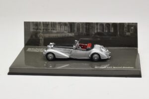 Horch 855 Special Roadster Sølv Sort Minichamps 1:43 436014204 Metal