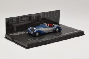 Horch 855 Special Roadster Sølv Blå Minichamps 1:43 436014202 Metal — billede 2 af 5