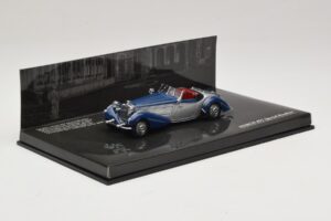Horch 855 Special Roadster Sølvblå Uden Yderkarton Minichamps 1:43 436014202-O1 Metal — billede 2 af 4