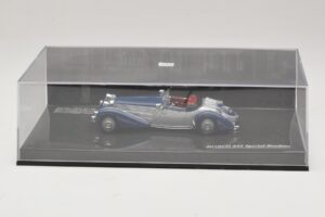 Horch 855 Special Roadster Sølvblå Uden Yderkarton Minichamps 1:43 436014202-O1 Metal — billede 4 af 4