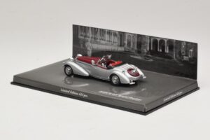 Horch 855 Spezial Roadster Sølv Rød Minichamps 1:43 436014206 Metal — billede 3 af 5
