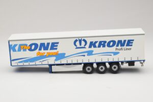 Krone Profiliner Ledet Gardintrailer Minichamps 1:43 439911120 Metal — billede 3 af 6