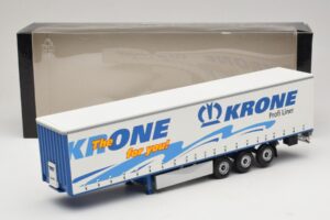 Krone Profiliner Ledet Gardintrailer Minichamps 1:43 439911120 Metal — billede 6 af 6