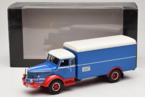 Krupp Titan Kassevogn Blå Rød Minichamps 1:43 439069040 Metal — billede 6 af 6