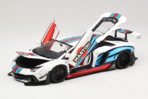 Lamborghini Aventador LB Works Martini Livery AUTOart 1:18 79185 Komposit — billede 2 af 8