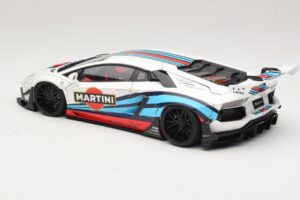 Lamborghini Aventador LB Works Martini Livery AUTOart 1:18 79185 Komposit — billede 7 af 8