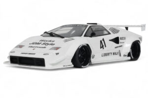 Lamborghini Countach LB-Works Hvid GT Spirit 1:18 Z356-WH Resin