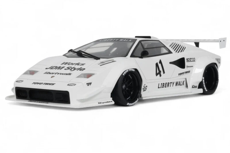 Lamborghini Countach LB-Works Hvid GT Spirit 1:18 Z356-WH Resin