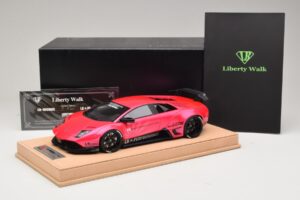 Lamborghini Murcielago Liberty Walk Glansfuld Pink AB Models 1:18 REMC044 Resin — billede 7 af 7