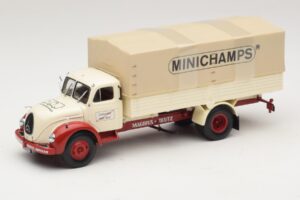 Magirus-Deutz S 7500 Jupiter Ladvogn Hvid Rød Minichamps 1:43 Magirus-Deutz S 7500 Jupiter Ladvogn Hvid Rød Minichamps 1:43 439141022 Metal