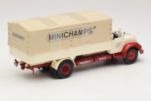 Magirus-Deutz S 7500 Jupiter Ladvogn Hvid Rød Minichamps 1:43 439141022 Metal — billede 2 af 6