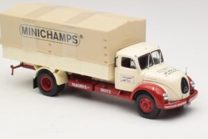 Magirus-Deutz S 7500 Jupiter Ladvogn Hvid Rød Minichamps 1:43 439141022 Metal — billede 4 af 6