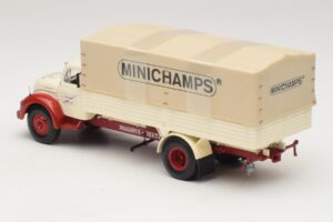 Magirus-Deutz S 7500 Jupiter Ladvogn Hvid Rød Minichamps 1:43 439141022 Metal — billede 5 af 6