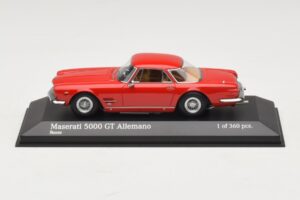 Maserati 5000 GT Allemano Rød Minichamps 1:43 437123321 Metal