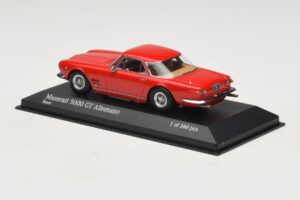Maserati 5000 GT Allemano Rød Minichamps 1:43 437123321 Metal — billede 3 af 4