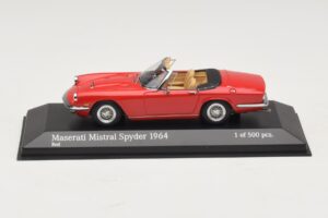 Maserati Mistral Spyder Rød Minichamps 1:43 437123430 Metal