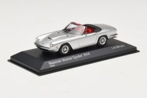 Maserati Mistral Spyder Sølv Minichamps 1:43 437123431 Metal — billede 2 af 4