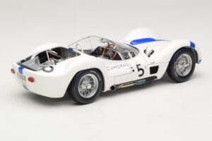 Maserati Tipo 61 #5 S. Moss / D. Gurney Camoradi ADAC 1000km Nurburgring Winner 1960 Minichamps 1:18 100601205 Metal — billede 3 af 8