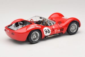 Maserati Tipo 61 #98 C. Shelby Times Mirror Grand Prix for Sportscars 1960 Minichamps 1:18 100601298 Metal — billede 3 af 8