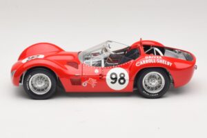 Maserati Tipo 61 #98 C. Shelby Times Mirror Grand Prix for Sportscars 1960 Minichamps 1:18 100601298 Metal — billede 4 af 8