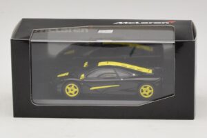 McLaren F1 Sort Med Gule Striber Minichamps 1:43 MCLAREN004 Metal — billede 4 af 4