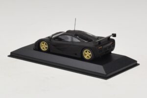 McLaren F1 GTR Prototype Mat Sort Med Gyldne Fælge Minichamps 1:43 MCLAREN008 Metal — billede 2 af 4