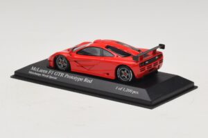 McLaren F1 GTR Prototype World Special Rød Minichamps 1:43 MCLAREN007 Metal — billede 2 af 4