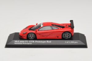 McLaren F1 GTR Prototype World Special Rød Minichamps 1:43 MCLAREN007 Metal — billede 3 af 4
