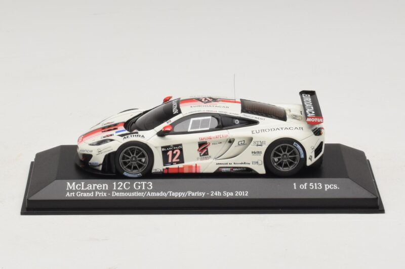 McLaren MP4-12C GT3 #12 Art Grand Prix Demoustier / Amado 24 Hours of Spa 2012 Minichamps 1:43 437121312 Metal