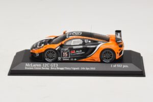 McLaren MP4-12C GT3 #15 Boutsen Racing Bovy / Broggi 24 Hours of Spa 2012 Minichamps 1:43 437121315 Metal