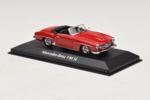 Mercedes 190 SL Rød Maxichamps 1:43 940033131-O Metal — billede 3 af 4