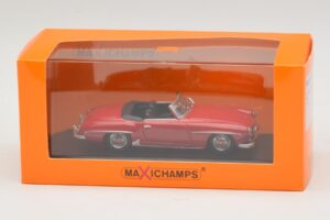 Mercedes 190 SL Rød Maxichamps 1:43 940033131-O Metal — billede 4 af 4